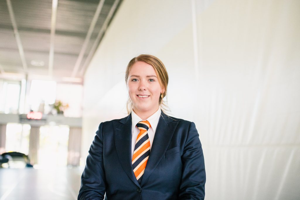 Tijdens het Senior Project bij EuroCollege werkt Delia aan een hospitalityproject