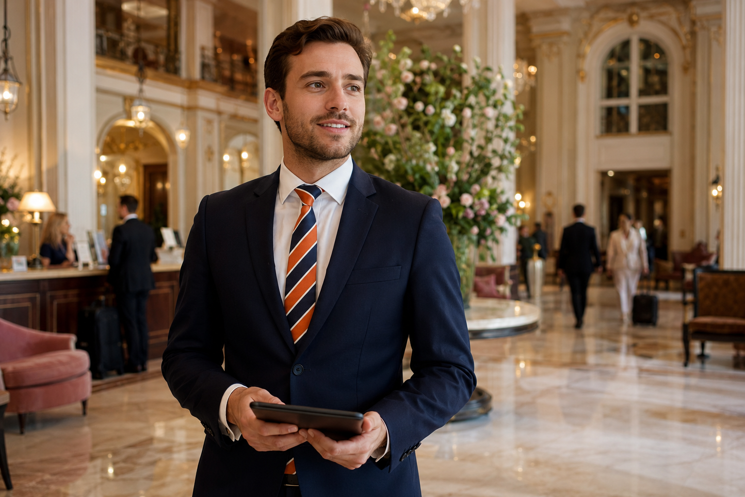 Hotelmanager met goede eigenschappen